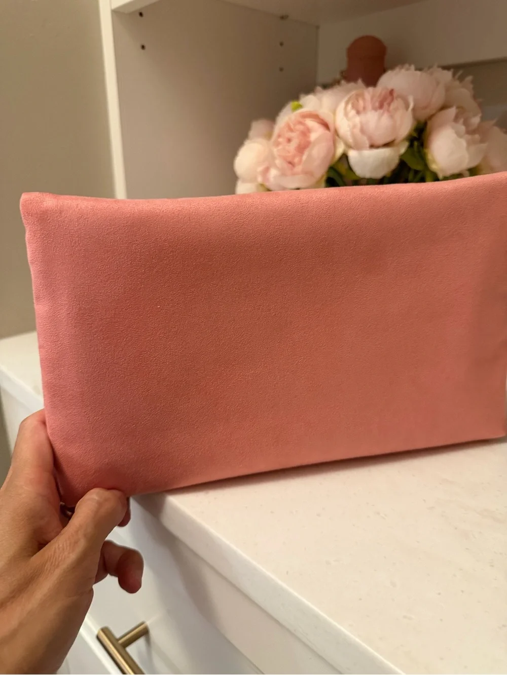 Made for DIOR beauty GWP Pink Logo Large Zip Pouch